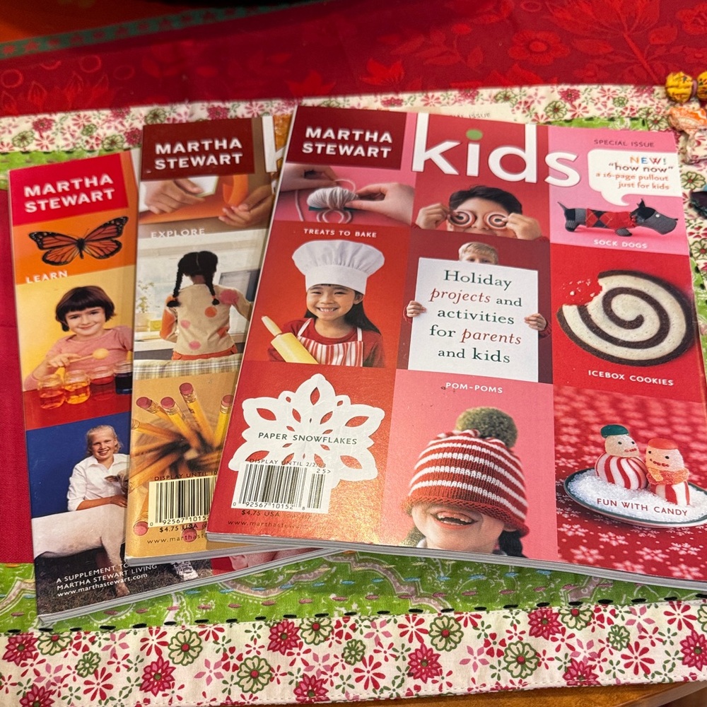 Martha Stewart Kids magazines, set of 3